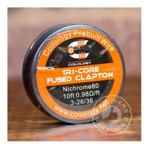Coilology 10ft Spool [Ni80] Tri-Core Fused Clapton (0.98Ω/ft)